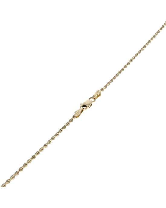 Ruby and Diamond Crossover Ribbon Triangle Drop Necklace in Yellow Gold