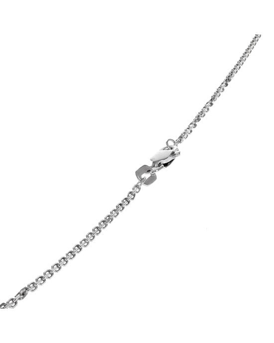 Diamond Halo Drop on Cable Chain