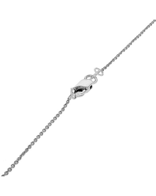 Diamond Pinwheel Drop on Cable Chain Necklace