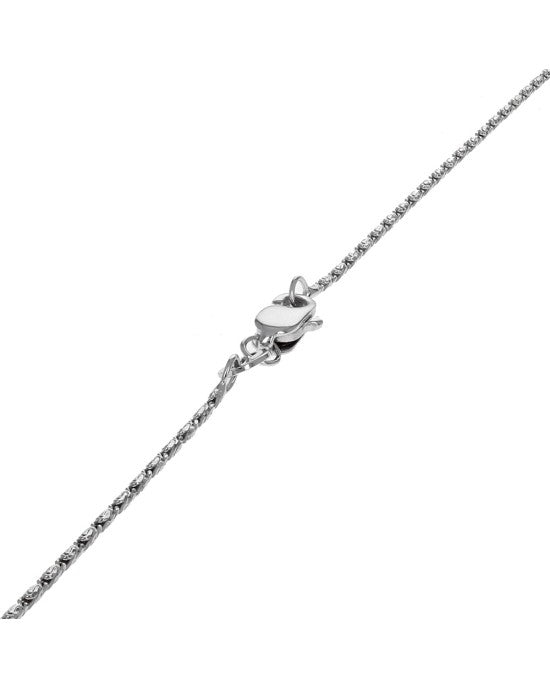 Diamond Open Oval Drop Necklace