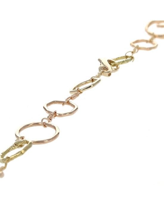 Mixed Circle Link Chain Necklace