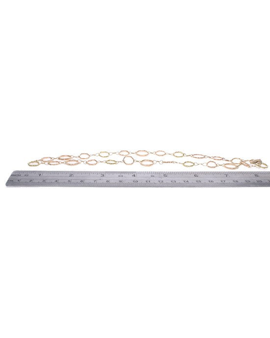 Mixed Circle Link Chain Necklace