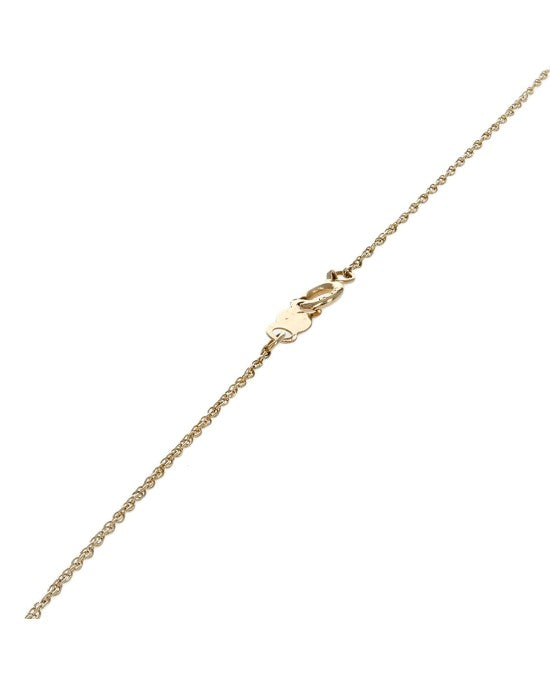 Diamond Solitaire Drop Necklace in Yellow Gold