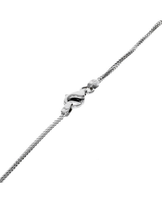 3 Stone Diamond Graduated Bar Drop Necklace in White Gold