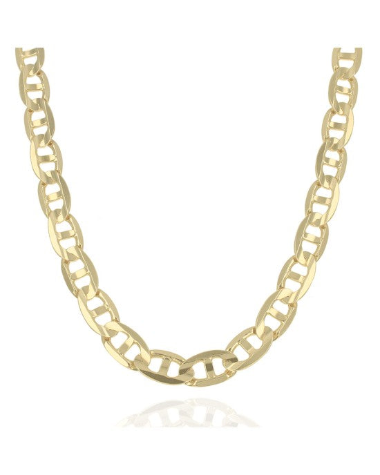 Mariner Link Chain Necklace in Yellow Gold