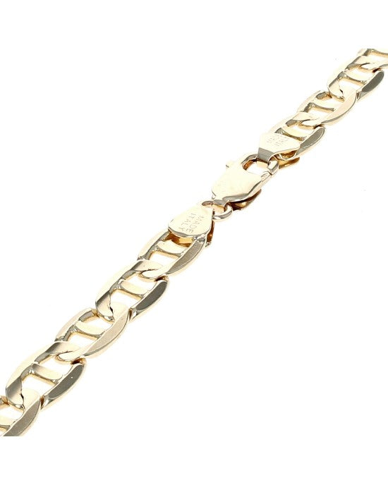 Mariner Link Chain Necklace in Yellow Gold