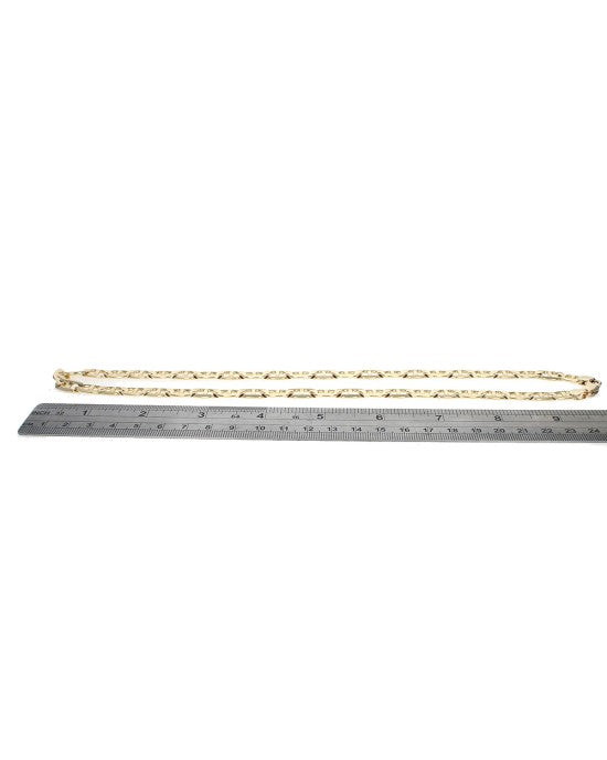 Mariner Link Chain Necklace in Yellow Gold