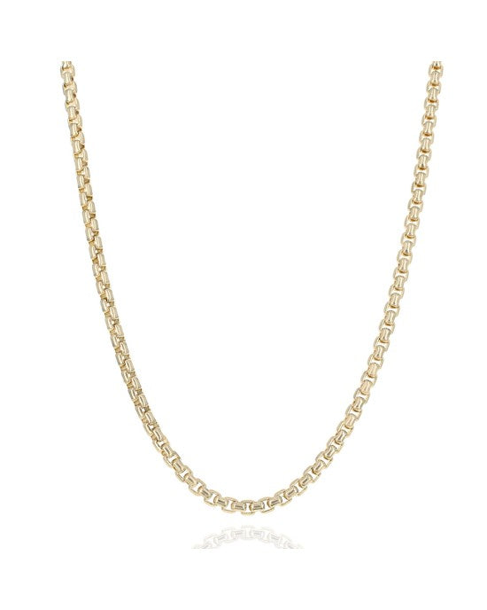 Box Chain Necklace in Yellow Gold