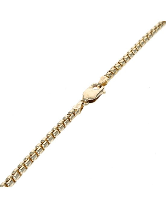 Box Chain Necklace in Yellow Gold