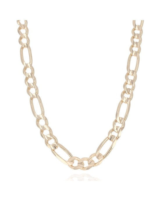 Figaro Chain Necklace in Yellow Gold