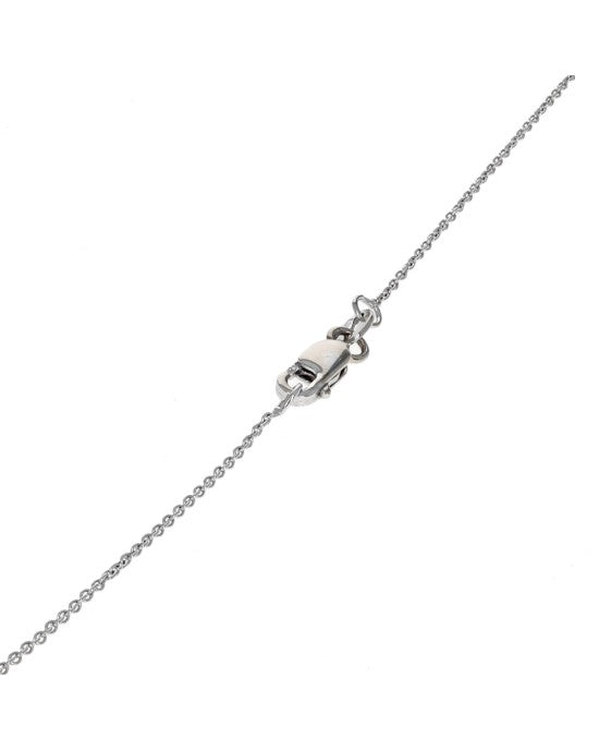 Roberto Coin Tiny Treasures Diamond Horseshoe Adjustable Necklace in White Gold