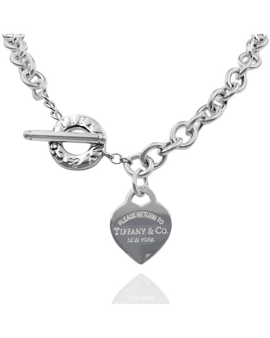 Return to Tiffany Heart Tag Toggle Necklace in Sterling Silver