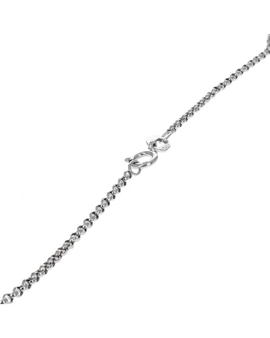 Diamond Eternity Drop on Rolo Chain