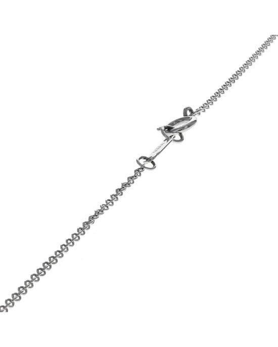 Tiffany & Co. Diamond Open Circle Pendant Necklace in Platinum