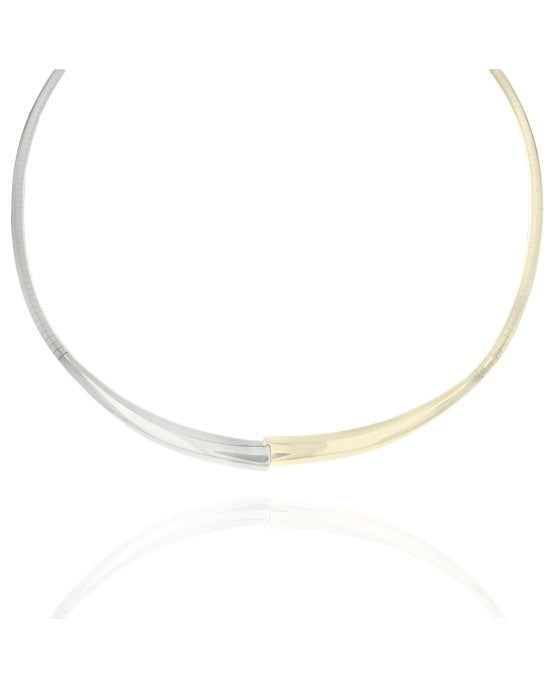 Graduated Bypass Omega Link Necklace