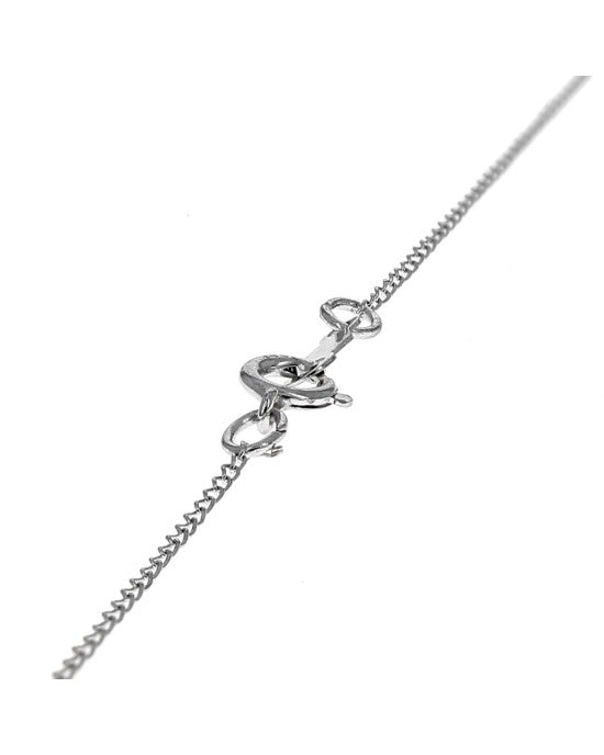 Diamond Solitaire Drop on Cable Chain Necklace