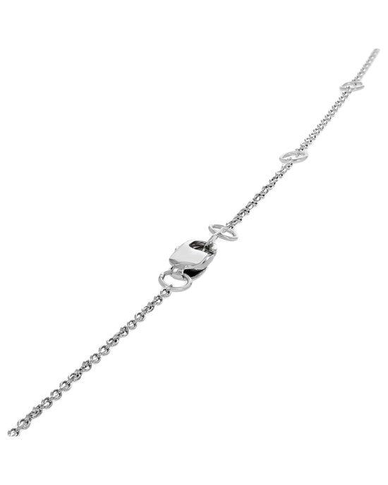 Minature Diamond Cross on Cable Chain Necklace