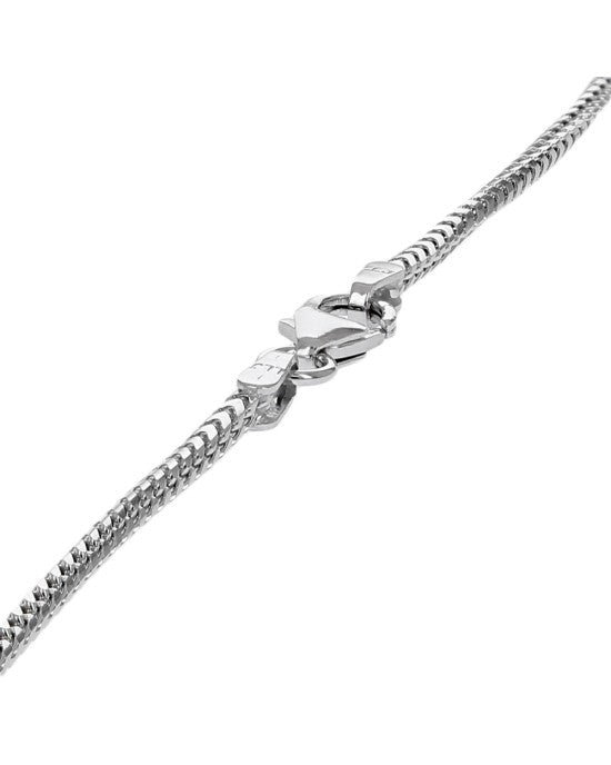 Pave Diamond Open Cut Heart Enhancer Drop Necklace in White Gold