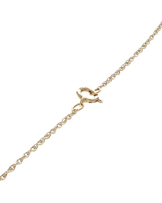 Diamond Solitaire Drop Necklace in Yellow Gold