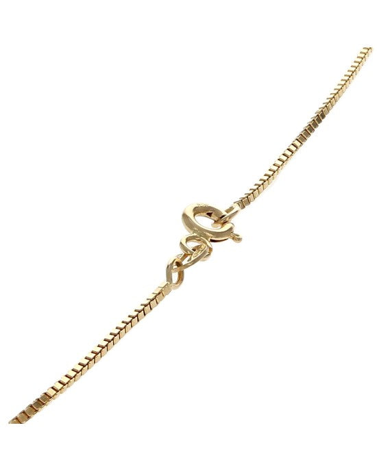 Diamond Open Heart Drop Necklace in Yellow Gold