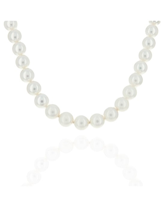 Akoya Pearl Strand Necklace with 18K Pearl Clasp