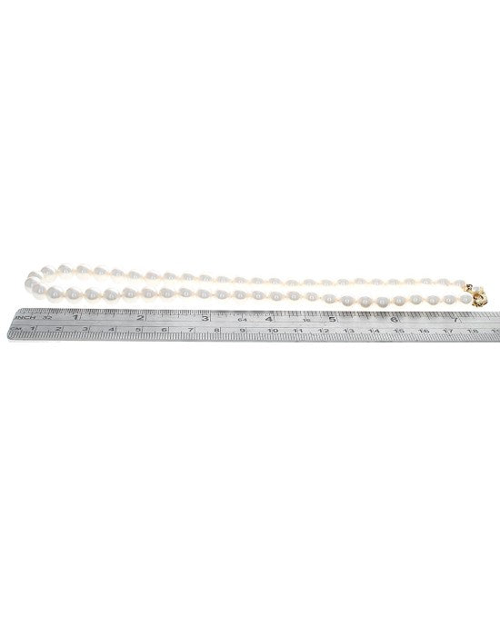 Akoya Pearl Strand Necklace with 18K Pearl Clasp