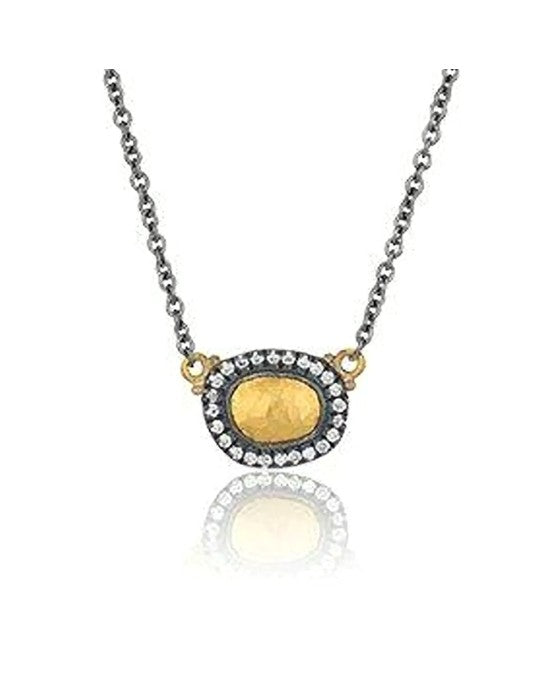 Lika Behar Reflections Hammered Diamond Station Necklace