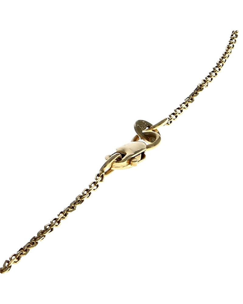 Round Brilliant Cut Diamond Drop on Cable Chain Necklace