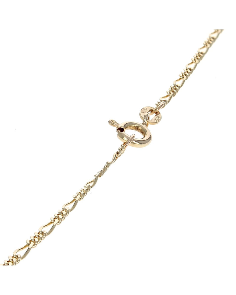 Diamond Open Heart Drop Necklace in Yellow Gold