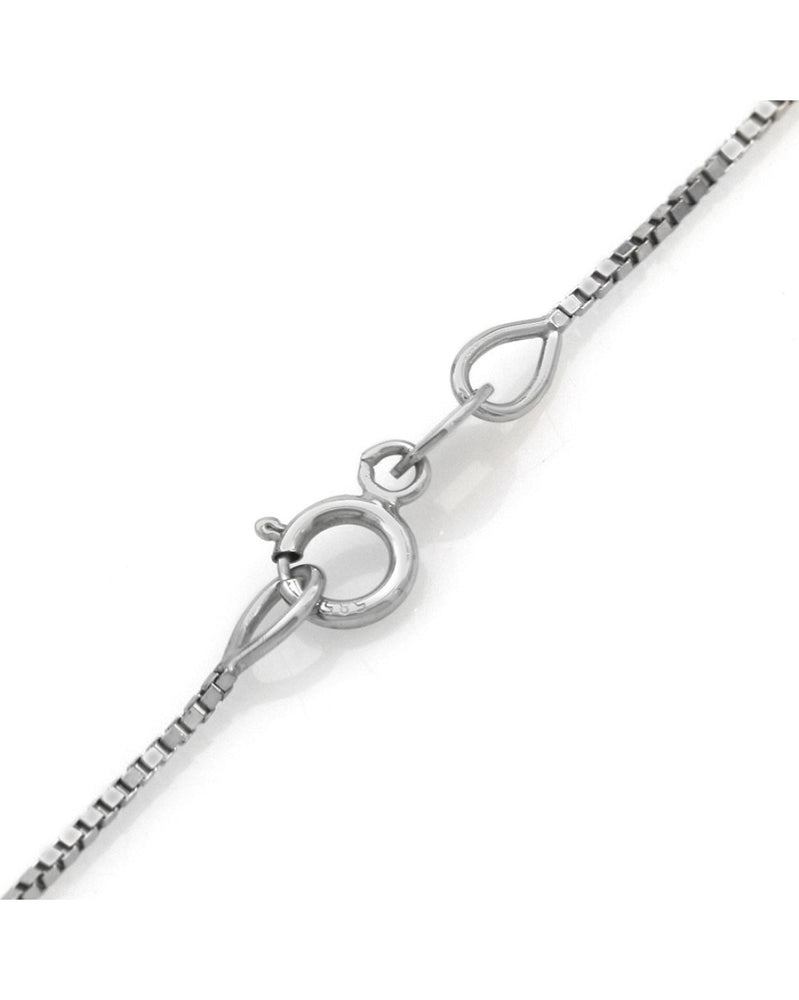 Diamond Solitaire Knot Drop Necklace