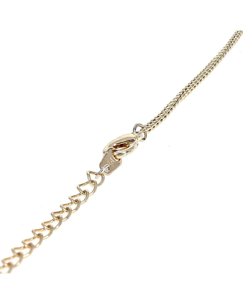 Diamond Open Heart Drop Necklace in Yellow Gold