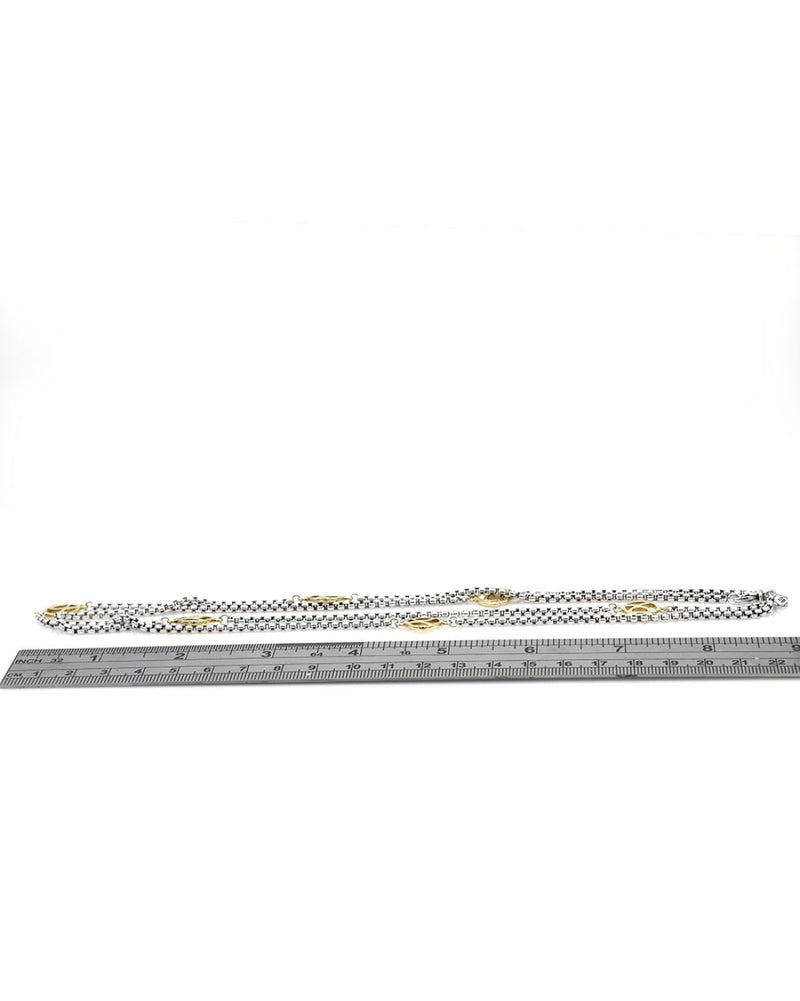 David Yurman Logos Box Chain Necklace