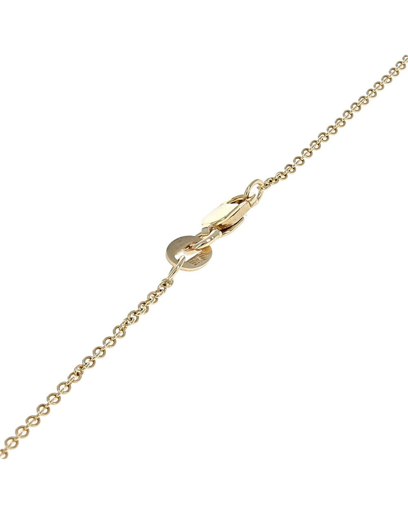 Diamond Solitaire Drop Necklace in Yellow Gold