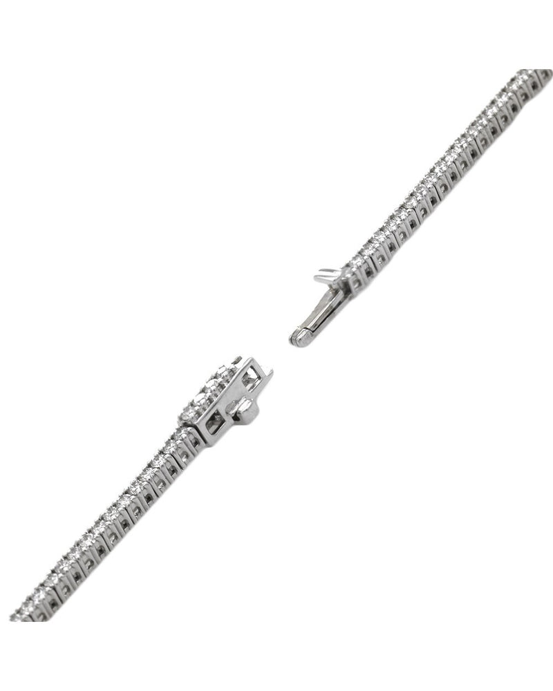 Rose Cut Diamond Halo Station Inline Necklace