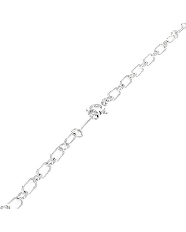 Tiffany 1837 Padlock Watch on Silver Chain Necklace