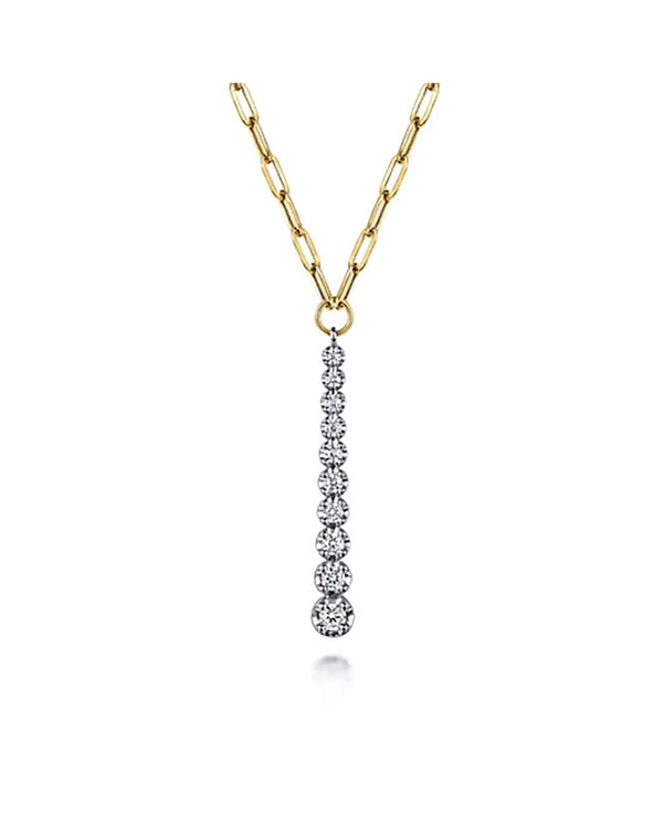 Gabriel & Co. Contemporary Collection Diamond Vertical Bar Necklace