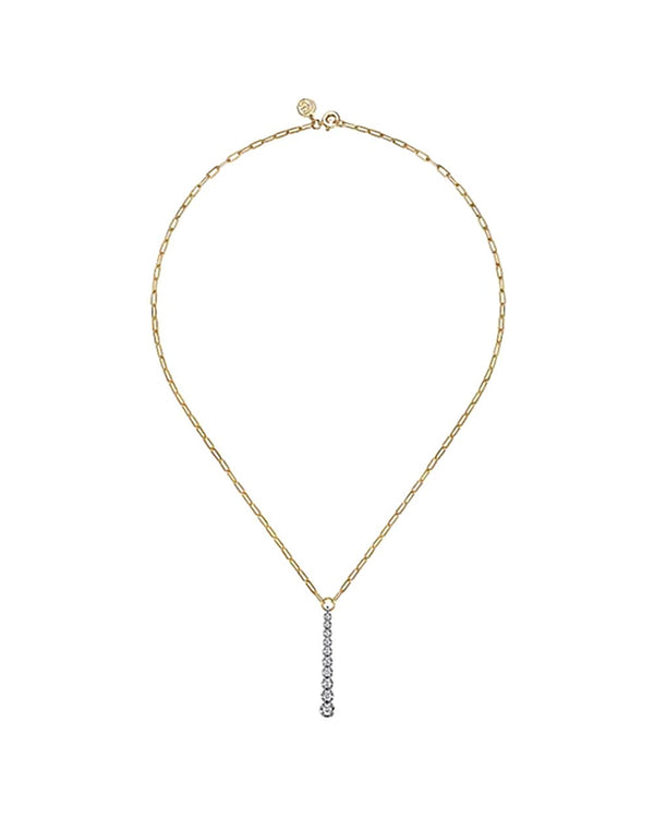 Gabriel & Co. Contemporary Collection Diamond Vertical Bar Necklace