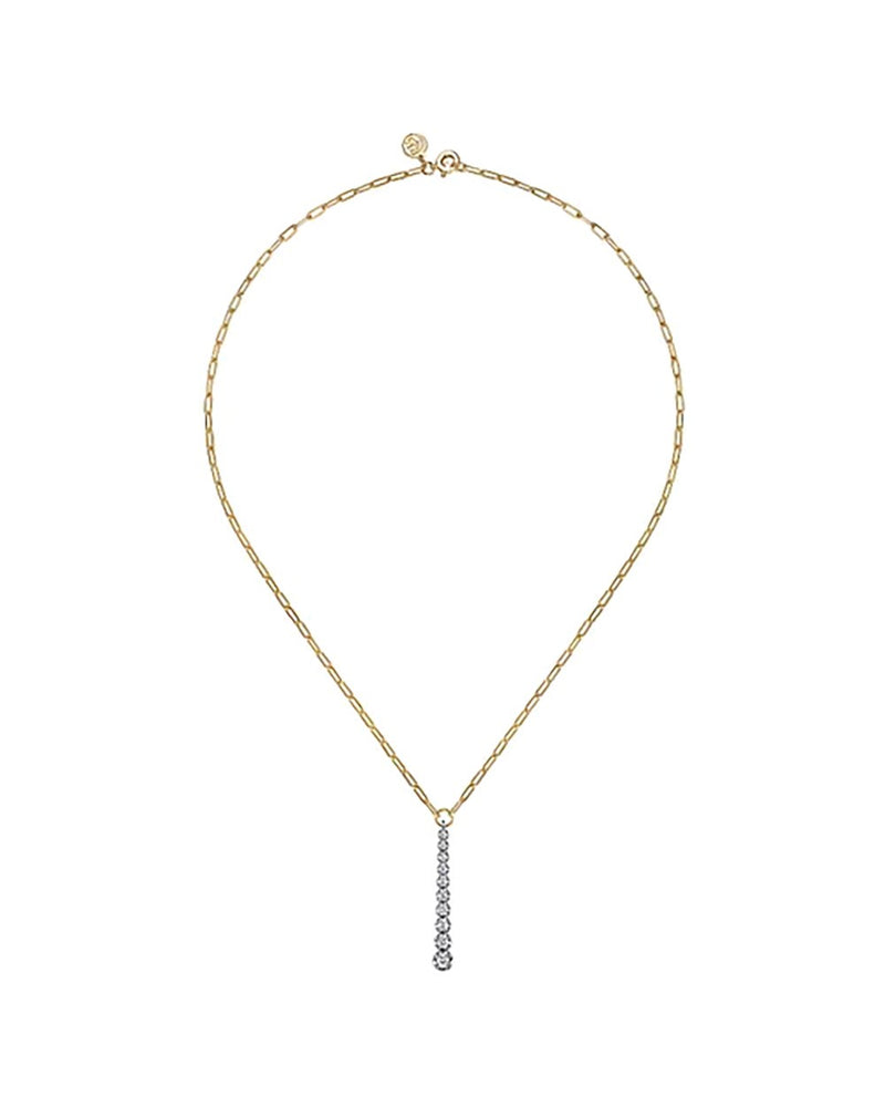 Gabriel & Co. Contemporary Collection Diamond Vertical Bar Necklace