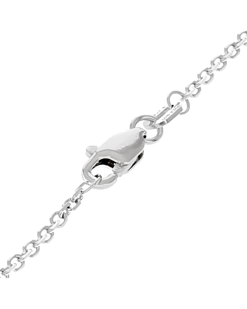 Diamond Open Oval Drop on Cable Chain