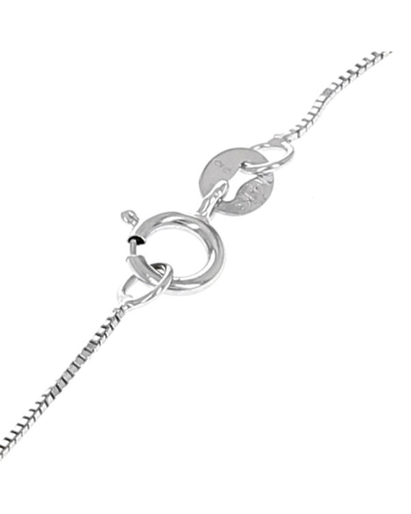 Diamond Open Cut Heart Dome Drop Necklace in White Gold