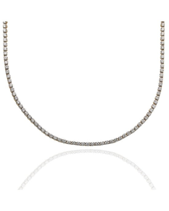 Diamond Thin Inline Necklace