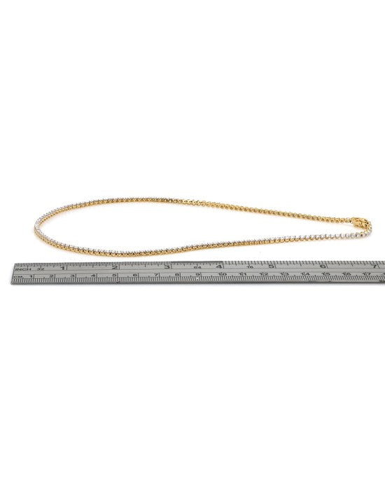 Diamond Thin Inline Necklace