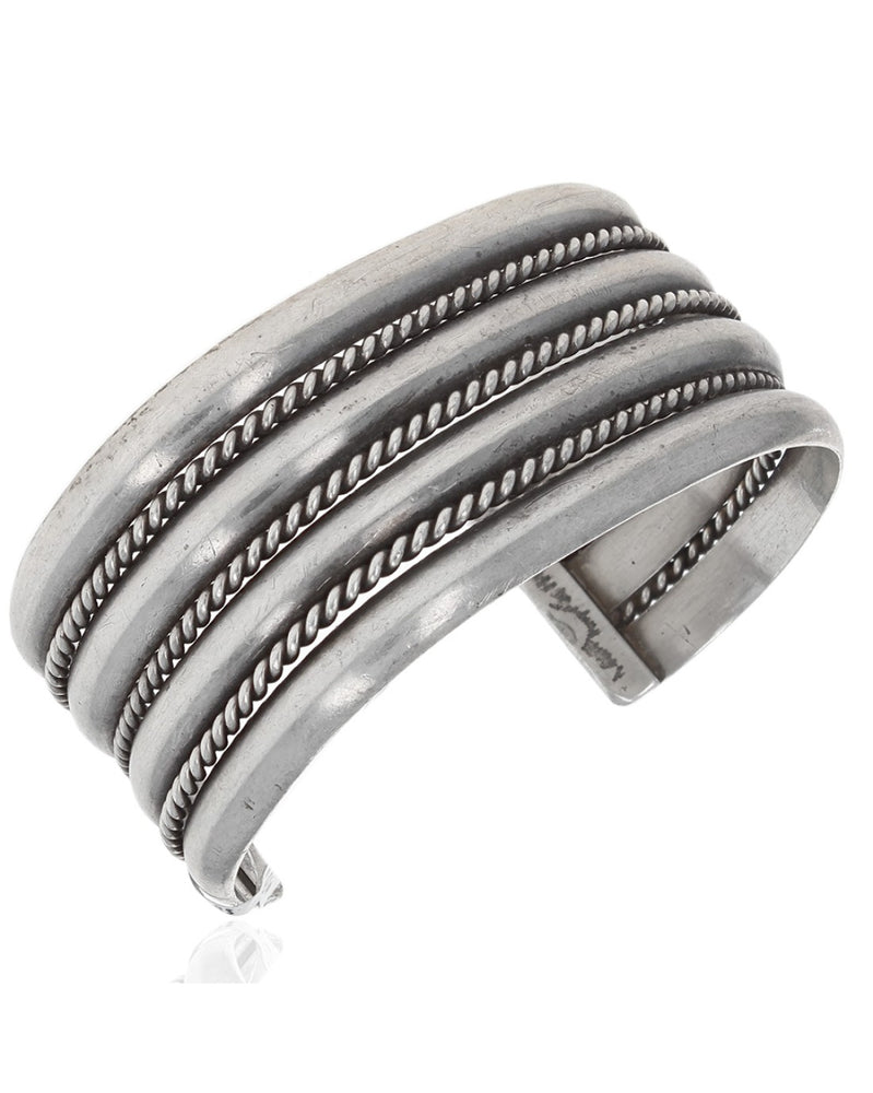 Navajo Tahe Sterling Silver Cuff Bracelet