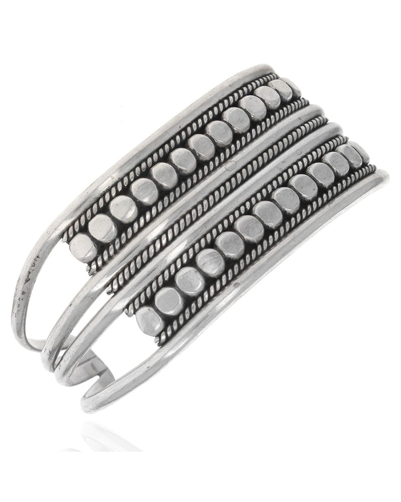 Navajo Yazzie Sterling Silver Cuff Bracelet