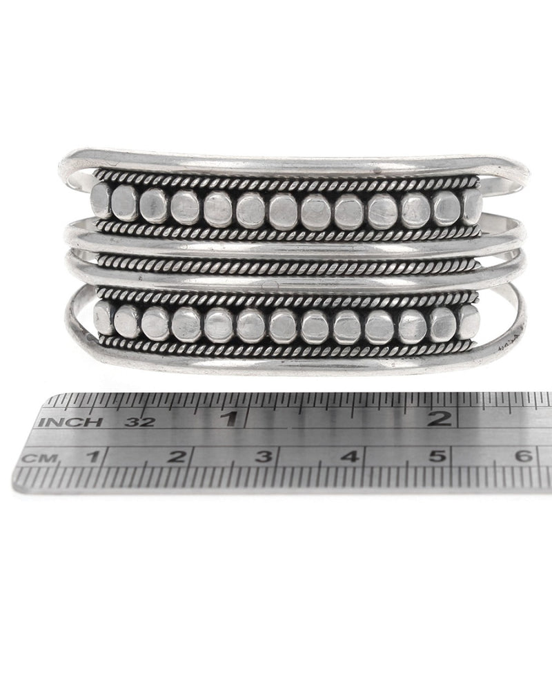 Navajo Yazzie Sterling Silver Cuff Bracelet