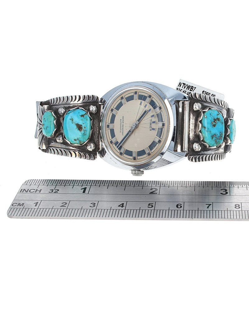 Navajo Sterling Silver & Turquoise Watch Bands