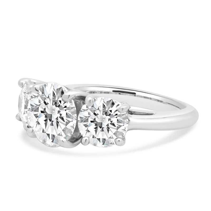 Tiffany & Co. Platinum Three Diamond Engagement Ring