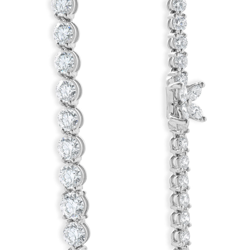 Tiffany & Co. Victoria Platinum Graduated Line Diamond Necklace