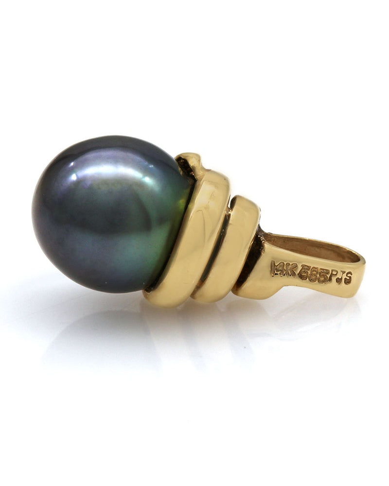 Tahitian Pearl and Diamond Pendant