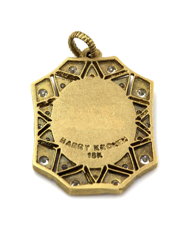 Barry Kronen Babylicious Octagon Charm in Gold